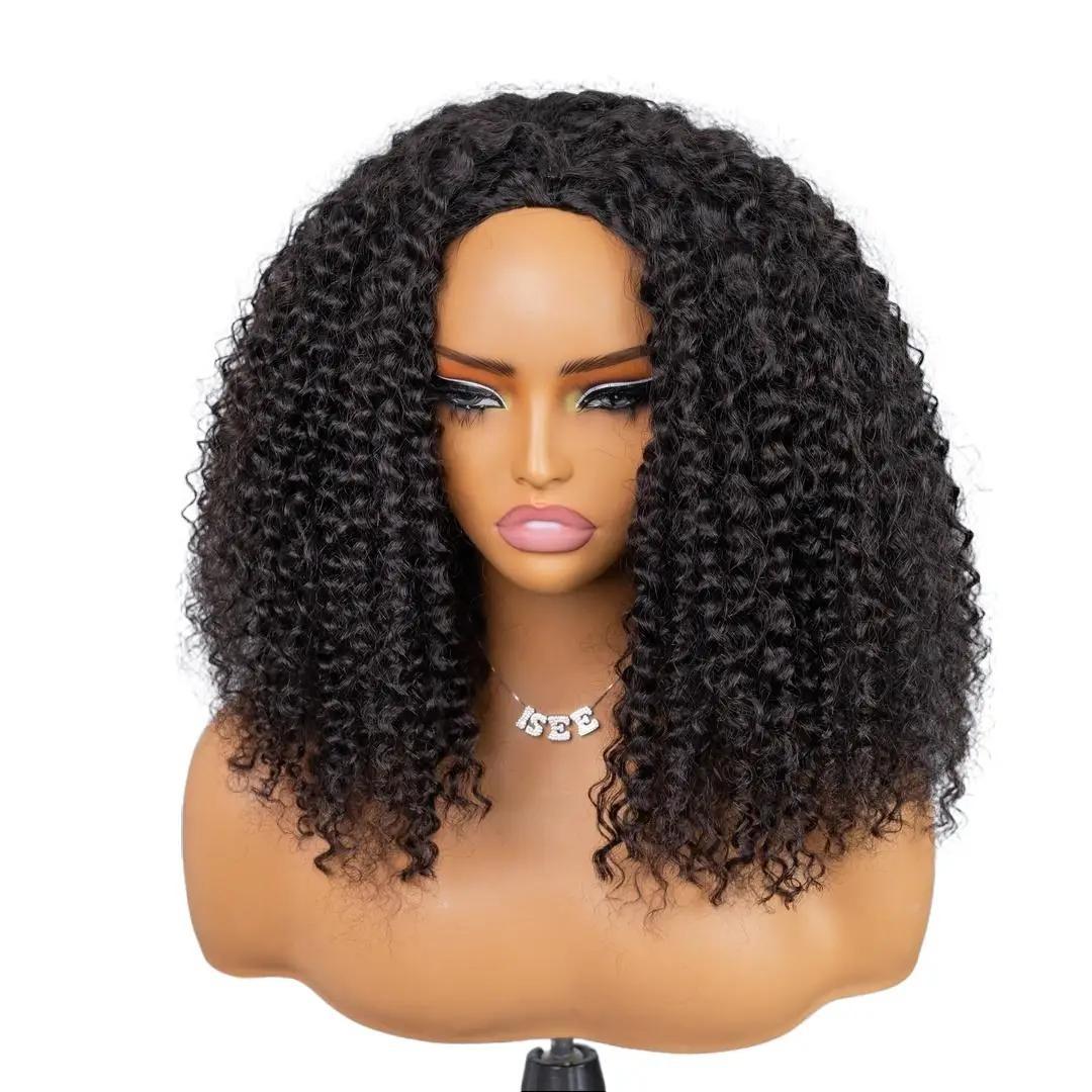[WEAR GO HALF WIG] ISEE HAIR Invisible Hairline Wear Go Kinky Curly Half Wig InvisiFit Strap Glueless Human Hair Wigs Seamless Flip Over Wig Beginner Friendly Vacation Hair Updo Down StyleComfortable Fit #halfwigtok#SpringStatements