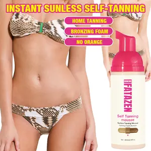 Fatazen Self-Tanning Mousse - Sun-Free Vanilla Bronzer, Natural Skin Tone, Gentle Lip Protection, Coconut Oil, Aluminum-Free, Whole Body Deodorant Stick, Lavender, Christmas Advent Basket Set