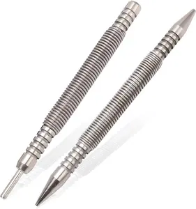 Multi-Function Hammerless Nail Setter Dual-Head Design for Easy Nail Setting No Hammering Required Ideal for Carpentry DIY and More Premium Quality Steel Tool