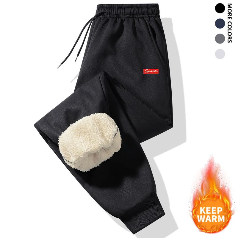 Men's Winter Fleece-LinedThermalSweatpants,Outdoor Sports Fashion VersatileCasualPants, Men'S Thermal Joggers