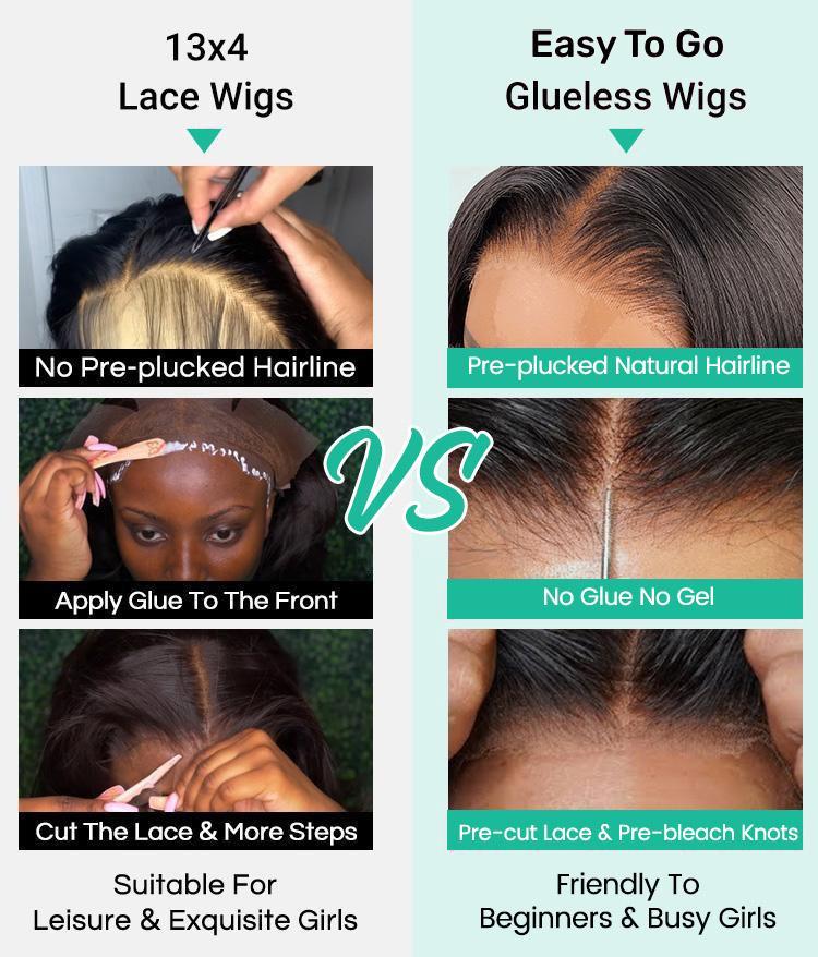 [Spring Must Have] Asteria Hair Ready To Go Glueless Wig Body Wave 7x5/7x4 Pre Cut Lace Closure Human Hair Wigs Bleached Knots with 250% Density #GetReadyforFashionWeek