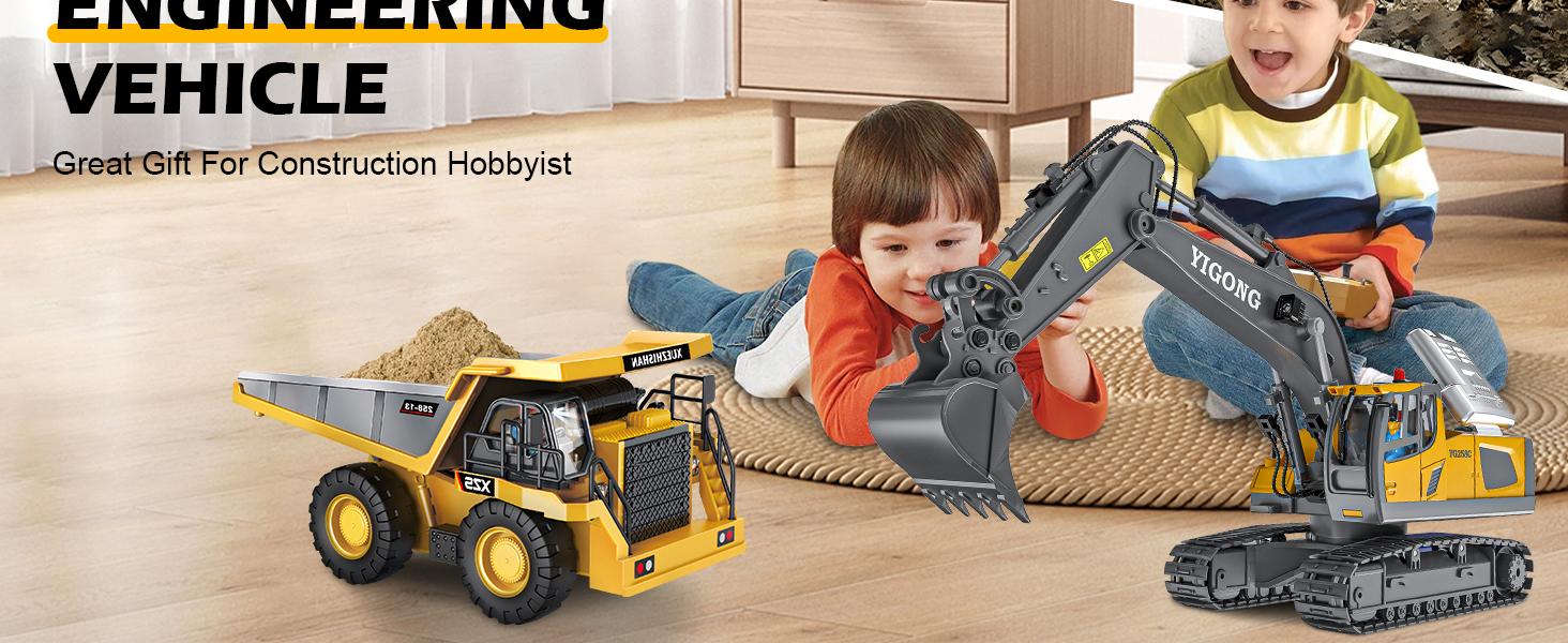 Easy for kids!)Remote Control Bulldozer Toy 2.4GHz 680 Degree Cab
