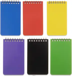 Qicheng 6Pack Pocket Notebook Small Notepad Pocket Notepad Small Spiral Notebooks 3X5Inches (6) QiCheng