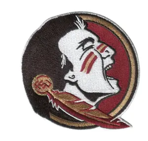 Florida State University Seminole Head Mark 3.625”W x 3.7" H (Not an Iron-on Patch)