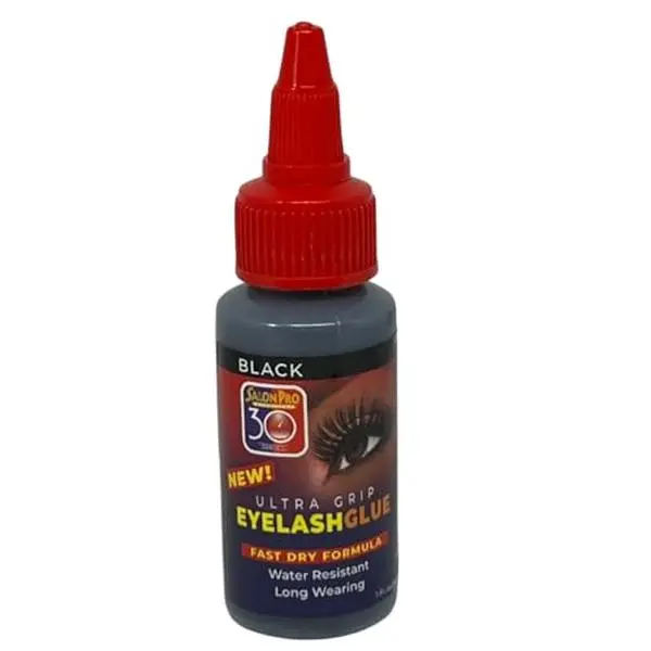 30 Sec Strip Eyelash Bond Black or Clear Strong All Day Hold for Eyelash Extension 1 fl oz/30 ml Daily Use Fast Dry Formula