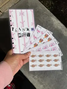 “Thank you Next” savings challenge cash budget Finance Checklist Organizer Office Stationery Supplies