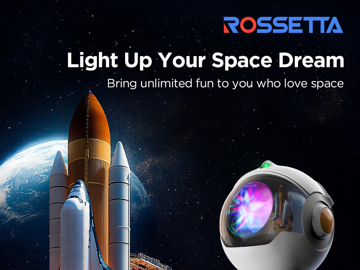 Rossetta Astronaut Galaxy Projector, LED Night Light for Kids with Timer and Remote, Home Decor, Gifts for Adults,Teens, Birthday Party