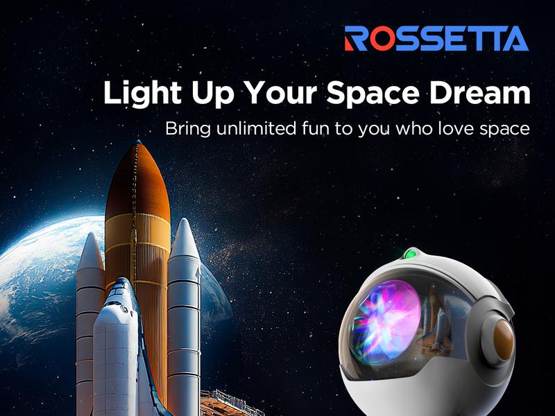 Rossetta Astronaut Galaxy Projector, LED Night Light for Kids with Timer and Remote, Home Decor, Gifts for Adults,Teens, Birthday Party