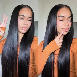 [Limited Deal] OQHAIR 9x6 HD Pre-Everything Straight Wear Go Wig With Drawstring Pre-Max Glueless Human Hair Wigs for Beginner Friendly Pre-Cut Lace Pre-Plucked Hairline Invisible Knots