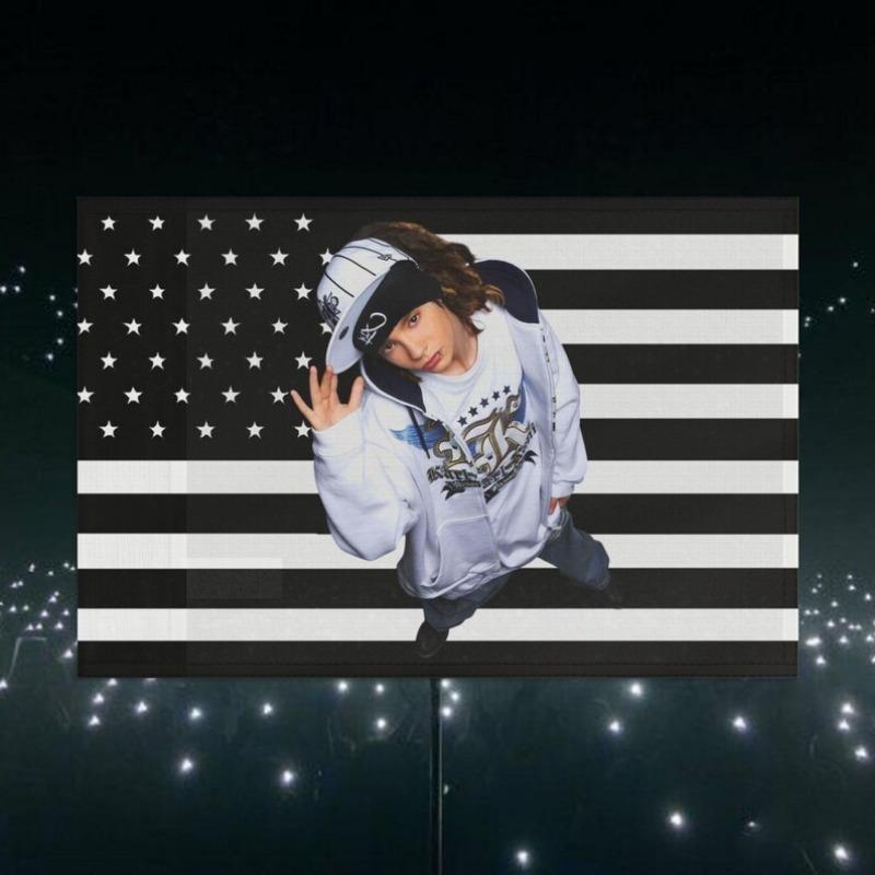 1x Tokio Hotel Fan Decor - Tom Kaulitz Flag Wall Decor, Tribute Banner, Music Room Poster, Rock Band Memorabilia, Alternative Home Decor (3x5FT)