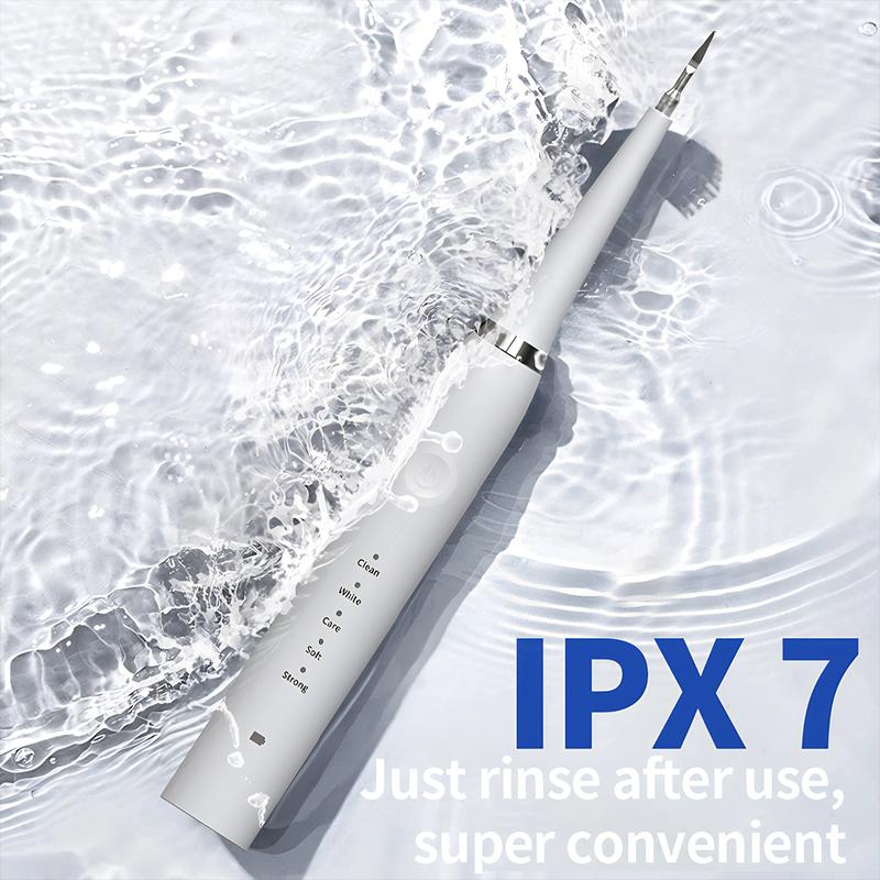 Ultrasonic Plaque Cleaner, Teeth Plaque Remover Cleaner, Electric Toothbrush,  Waterproof with Replaceable Heads Oral Care for Human Cat Dog Pet Teeth - Teeth Cleaning Kit for Tartar and Stains