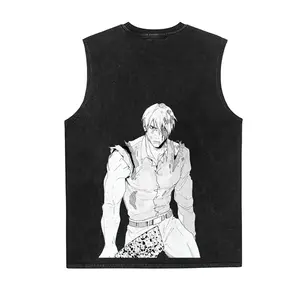 Jujutsu Kaisen Anime Vintage Tank 90s Graphic Sleeveless Tank Tops Men Vest Streetwear Outfits Men Vacation Outfits Sleeveless Shirt