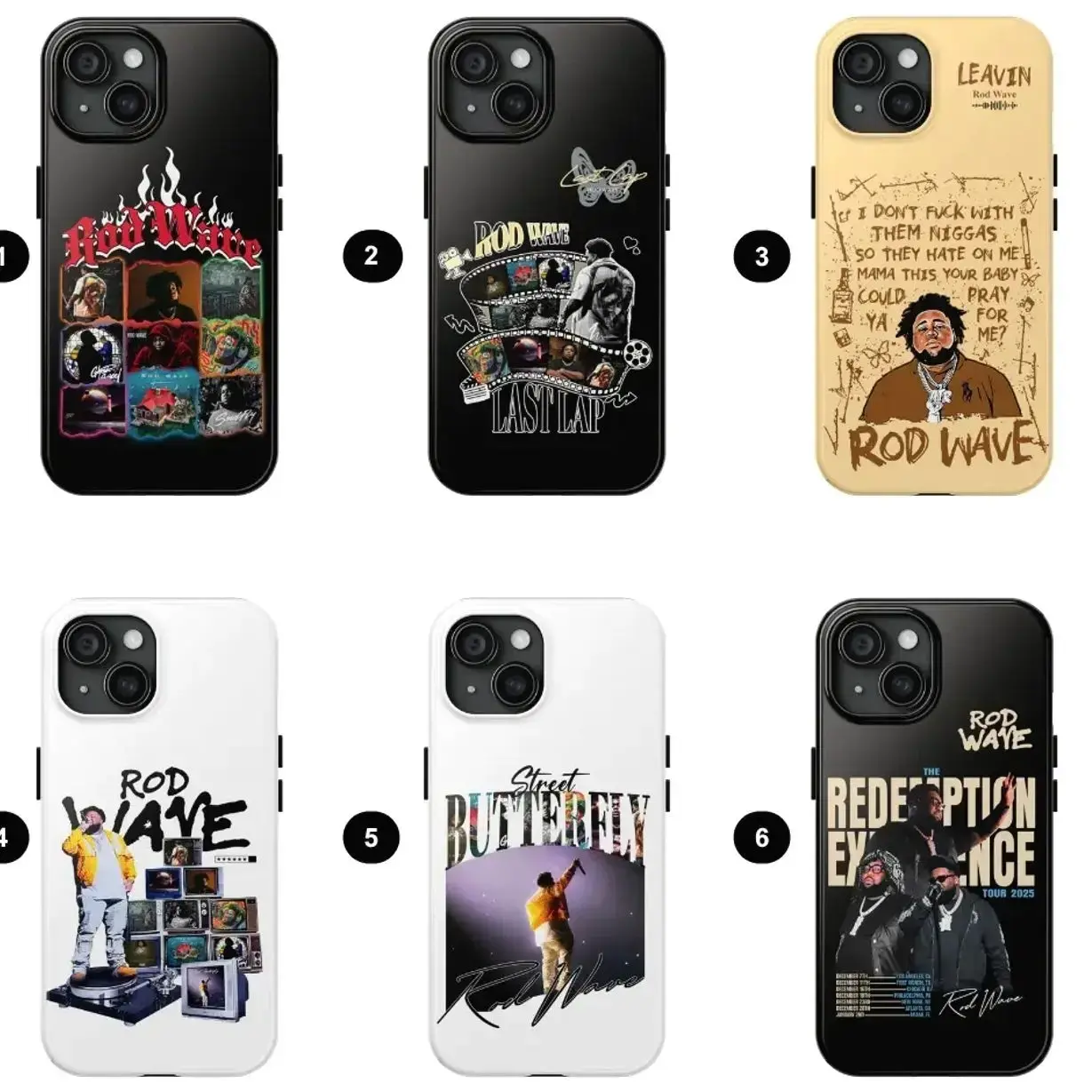 RW Phone Case, Last Lap Tour Phone Case Featuring, Tour 2025 Protective Accessory, Music Rapper
