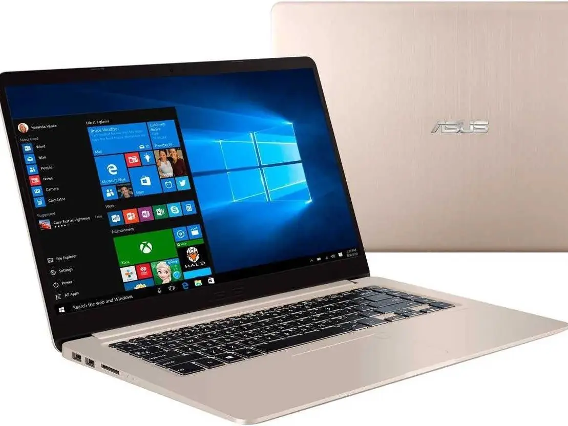 Used ASUS VivoBook S510UA-DB71 15.6" Full HD 1920x1080 Aluminum Body Ultrabook Laptop - Intel Core i7-7500U 2.7GHz, 8GB RAM, 128GB M.2 SSD+1TB HD Dual Storage, Fingerprint Reader, USB-C, Li-ion Battery, Windows 10 Pro | Grade A&B Used Computer, Watch Part