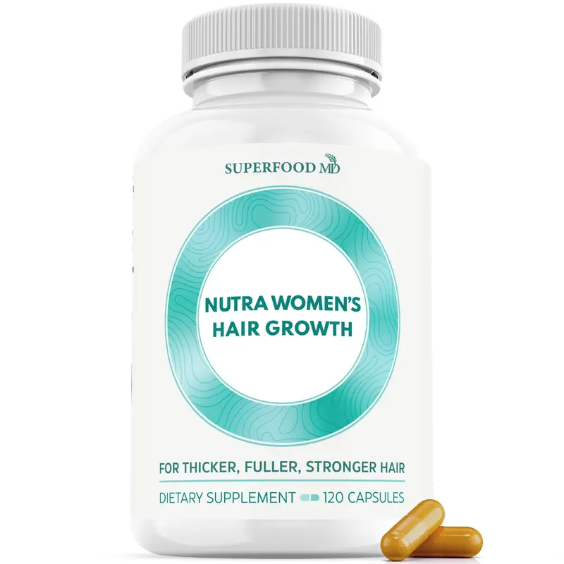Women's Balance Hair Growth Supplements, Ages 45 and Up, Customer Proven for Visibly Thicker Hair and Scalp Coverage, Soy-Free, Made with 26 Ingredients Including Beta Carotenes