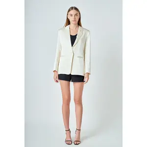 Satin Relaxed Blazer