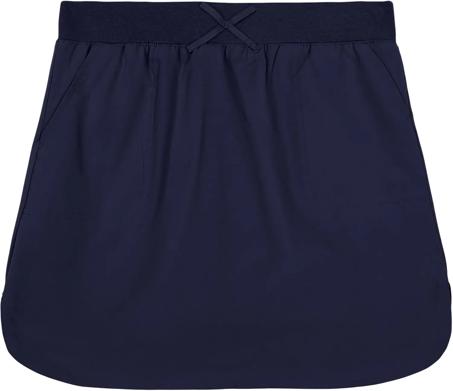 Girls' School Uniform Pull-on Scooter Skirt with Undershorts, Knit Waistband & Functional Pockets, Wrinkle Resistant Gift
