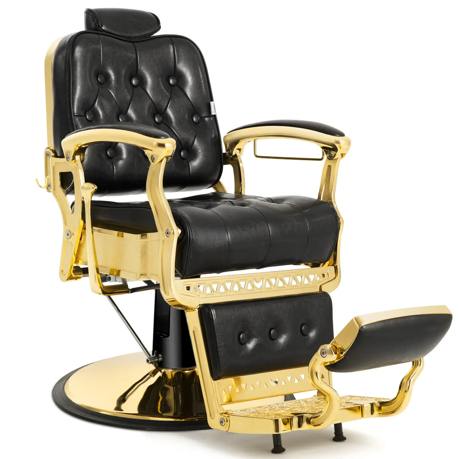 Vintage Hydraulic Recline Heavy-Duty All-Purpose Barber Chair for Salon, Beauty Spa Commercial Furniture