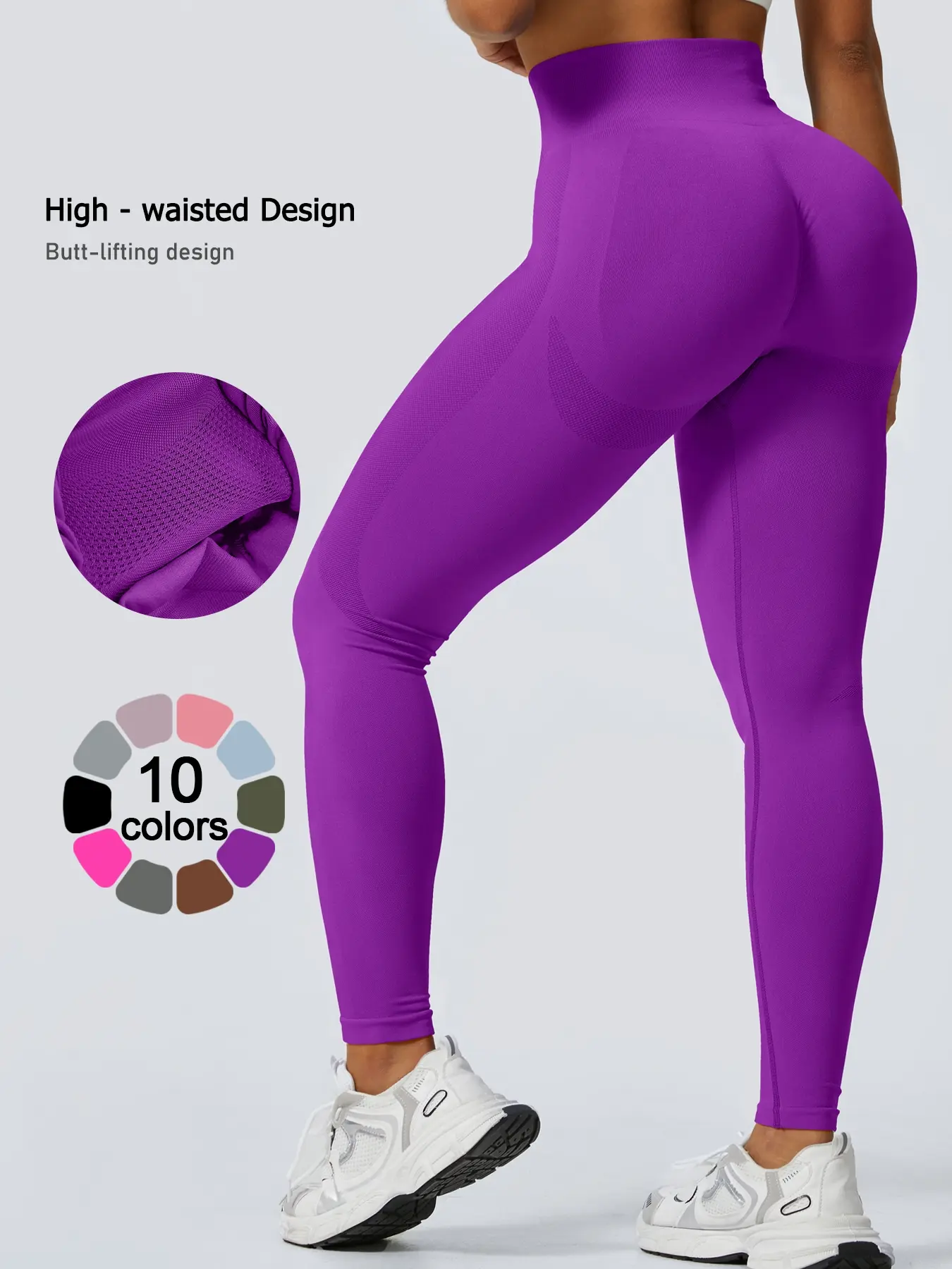 Women's High Waist Fitted Athletic Sports Leggings, Athleisure Fitness Leggings, Casual Breathable Skinny Pants for Yoga Gym Workout Running, Ladies Sportswear for All Seasons, Sports Clothes, High Waisted Leggings, Tight Leggings, Activewear Bottoms