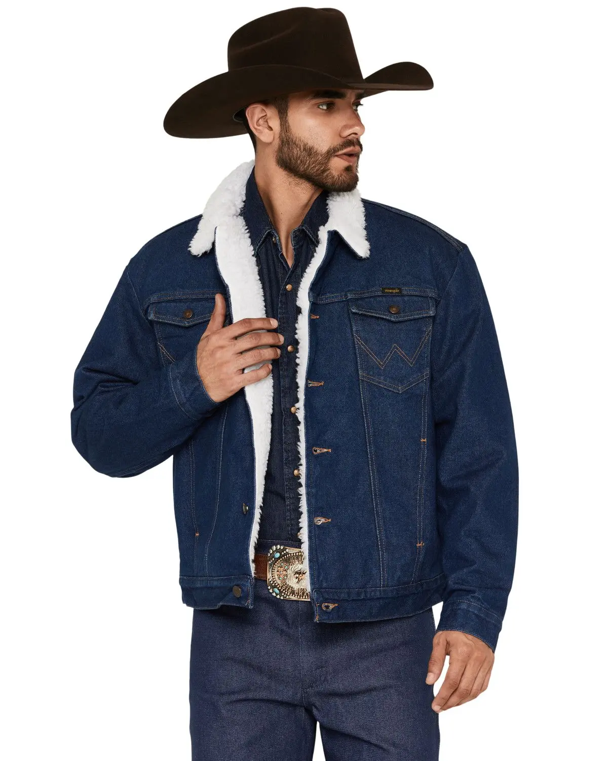 Wrangler Men's Men'S Sherpa Lined Denim Jacket - 74255Pw