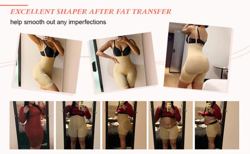 FeelinGirl Seamless High Waisted Shapewear with Bra Clips Tight Fit Women's Compression Garment 30-Day Guarantee Comfortable Wear