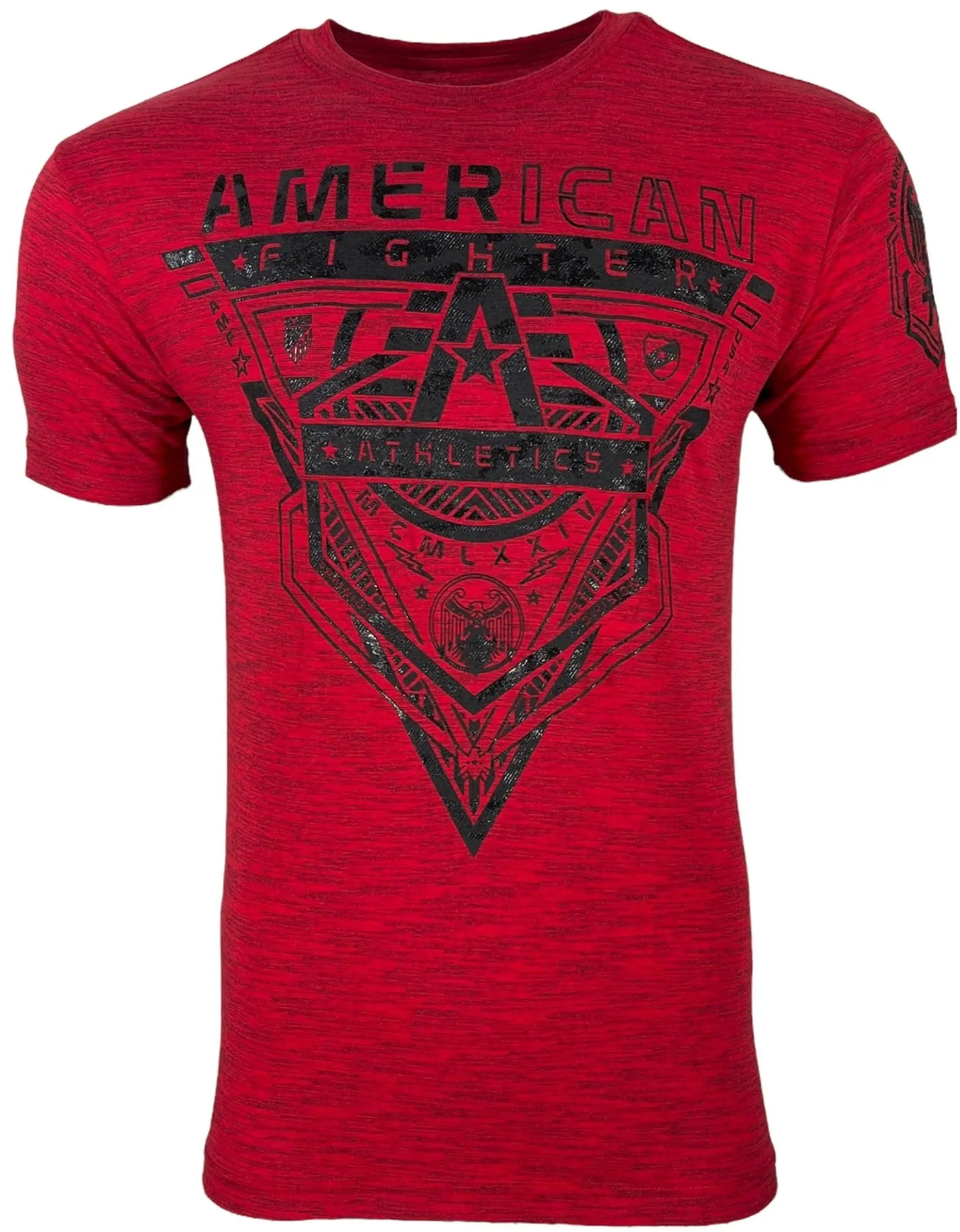 American Fighter Men's Crestline Short-Sleeve Slim-Fitting Graphic Print Casual T-Shirt - Cotton-Polyester Blend, Shortsleeve