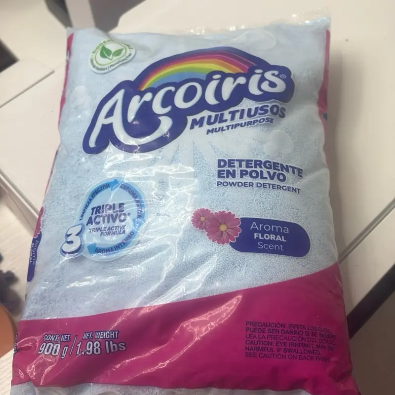 Arcoiris Lavender Triple Action Laundry Powder 900g Multipurpose Detergent with Aroma Intense Formula