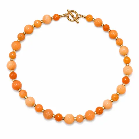Tangerine Necklace - Vibrant Orange Color Jewelry Accessory