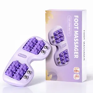 Portable Dual Acupressure Foot Roller - Targeted Plantar Fasciitis Relief, Stress Relief & Boosted Circulation | Home & Office Tool
