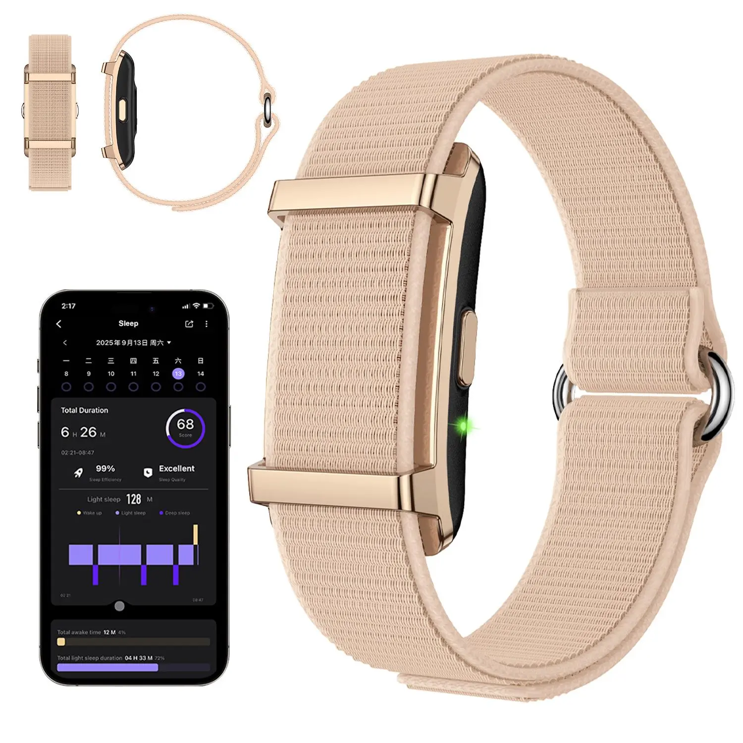 Health Smart Bracelet, Activity & Fitness Trackers, Smart Sports Devices/SpO2/ Heart Rate / Blood Pressure/ Sleep Stress/IP68 Waterproof for120 Sport Modes,Automatic Monitoring Wireless Wearable Fitness Tracker Comes With Free App
