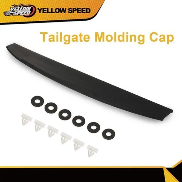 ALLGOOD Black Tailgate Molding Cap - 1 Pc Automotive Replacement Accessory, Car Exterior Decoration, Automotive Car Accessories, Fits 2019-2022 Chevrolet Silverado & GMC Sierra 1500 Trucks, Assembly Required