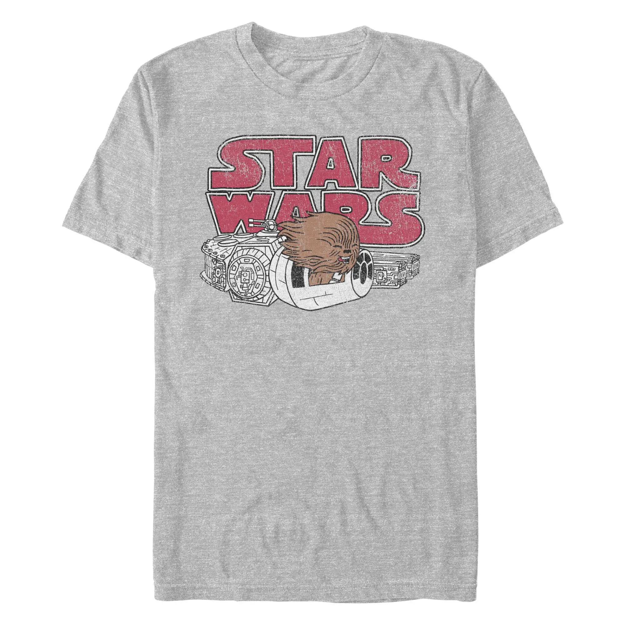 Men's Star Wars: A New Hope Chewbacca Journey Apparel, Stylish Casual Fashion Short-Sleeve T-Shirt