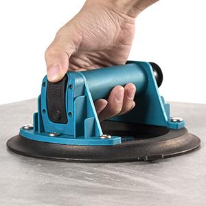 SEESII Suction Cups for Glass Lifting: 8" Tile Suction Cup Lifter with Handle and Pump, 200KG Load Capacity Heavy Duty Vacuum Lifter for Lifting Large Tile, Granite, Metal, Windows (2-Pack)