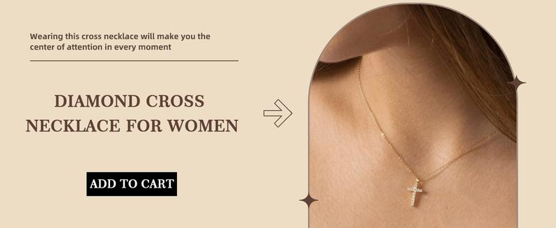 Turandoss Cross Necklace for Women – Minimalist Jewelry Gift