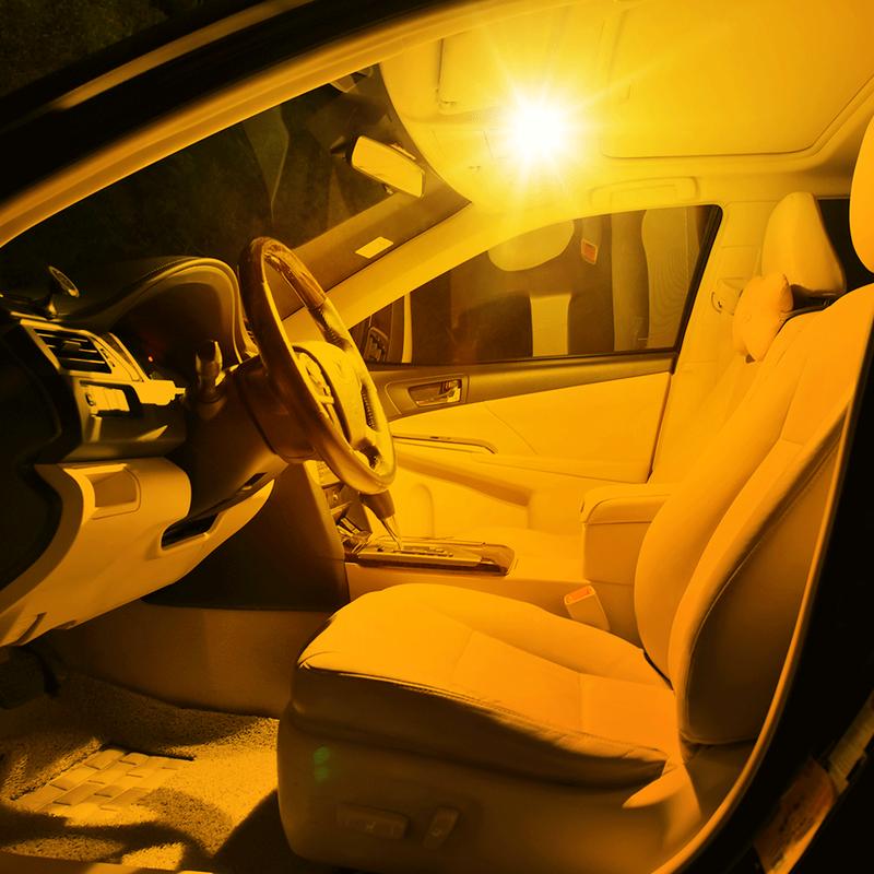 AUXITO 194 LED Bulb 6000K White 168 2825 W5W T10 Wedge 14-SMD Interior Car Bulbs Replacement for Dome Map Door Courtesy Trunk Parking License Plate Lights, 10 PCS