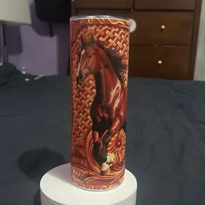 Horse tumbler 20oz acero inoxidable
