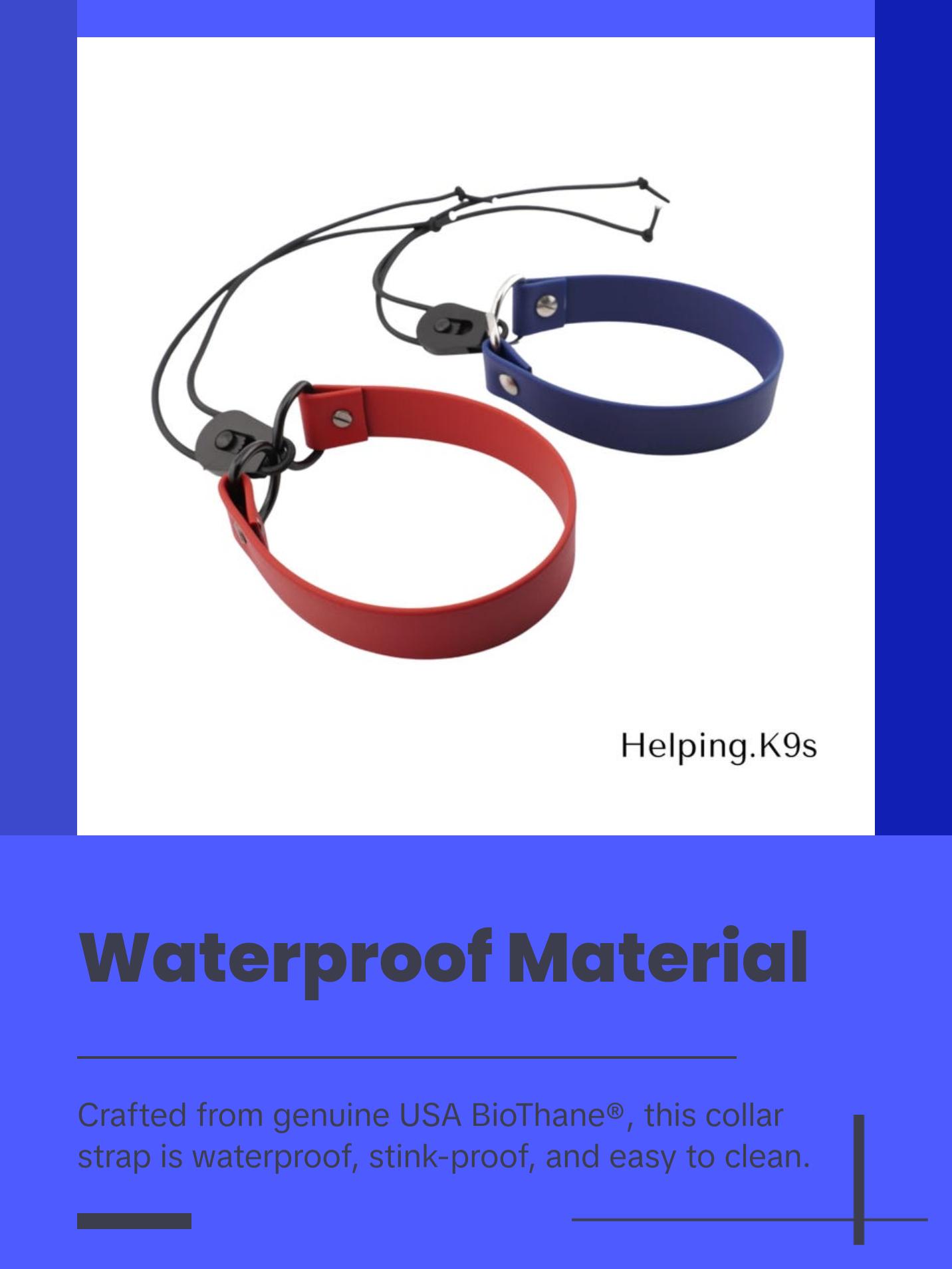 E-Collar Bungee Strap – 1" BioThane® Replacement Collar for Dogtra, Garmin & E-Collar Technologies, Waterproof & Handmade in USA