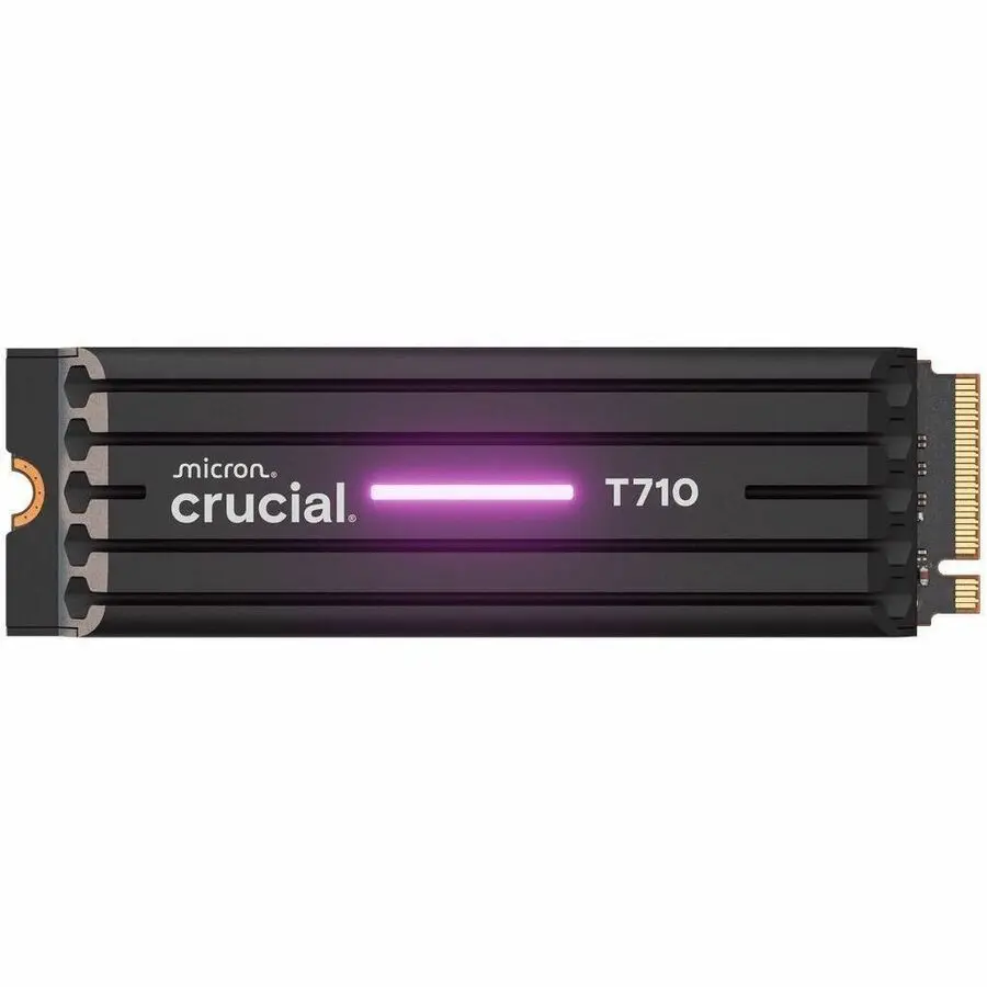 Crucial T710 1TB Internal SSD, M.2 2280 Form Factor, M.2 Connector, PCI Express NVMe Interface, Micron G9 TLC NAND, Fast Gaming Load for Gamers/Creatives (Desktop Compatible)