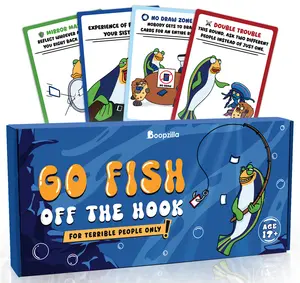 2026 Edition | Go Fish Off The Hook Adult Party Card Game, Funny Dark Humor Drinking Game For Adults 17+, Hilarious Icebreaker Game for Friends, Couples & Family Game Night, 126 Cards With Attack Defense Event Cards, Party Game Gift