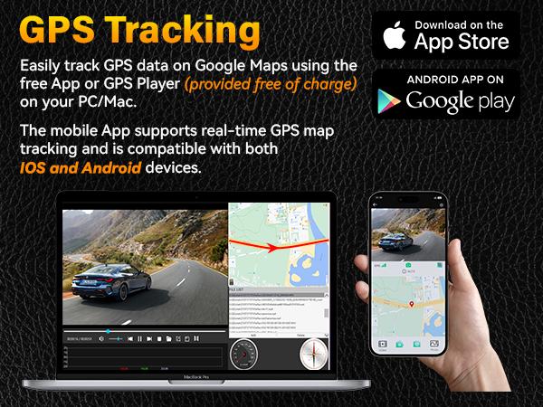 【Hardwire Kit】FocuWay D2 Duo Dash Cam Front and Rear, True 4K Front + 1080P Rear, 24H Parking Mode, Free 64GB Card, TouchScreen, Voice Control, GPS & WiFi, HDR Night Vision