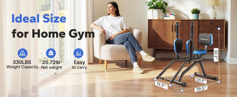 Merach Hip Abductor Machine for Home Gym, Upper Back Exerciser, Adjustable Glute Trainer, Thigh Workout Equipment for Hip Sculpting & Butt Lifting