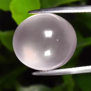 15.30ct ETW Light Pink Rose Quartz – Oval Cut Cabochon