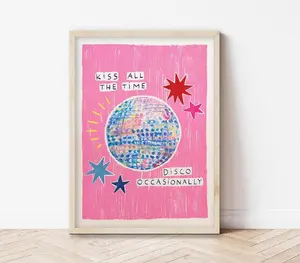 Kiss all the time, disco occasionally| Harry Styles Print