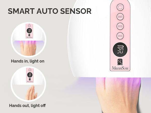 MelodySusie UV LED Curing Nail Lamp, P-PLUS30G Rechargeable Cordless Nail Light for Gel Polish  for Salon & Home Use Nail Art, TikTokShopBlackFriday Nail Dryer Lamp Pink