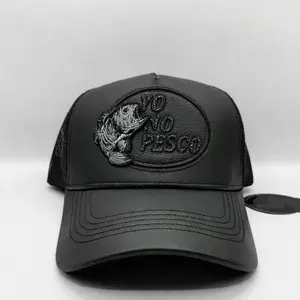 DANDY HATS  YO NO PESCO piel color negro ajustable