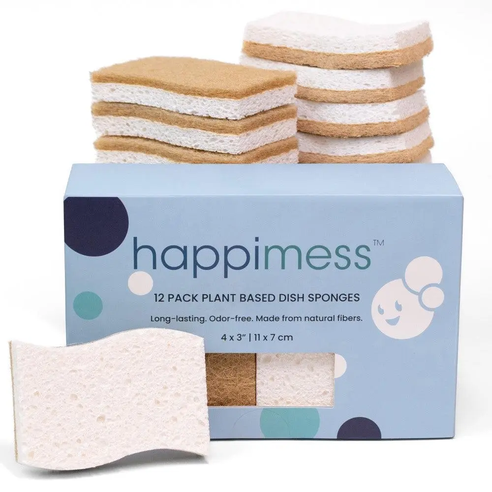 Natural Plant Based Non-Scratch Sisal Hemp/Cellulose Scrubbing Dish Sponge