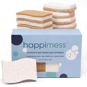 Natural Plant Based Non-Scratch Sisal Hemp/Cellulose Scrubbing Dish Sponge