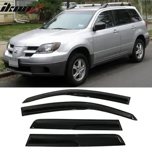 Window Visor for Mitsubishi Outlander 2003-2006 Mugen Smoke Tinted Acrylic