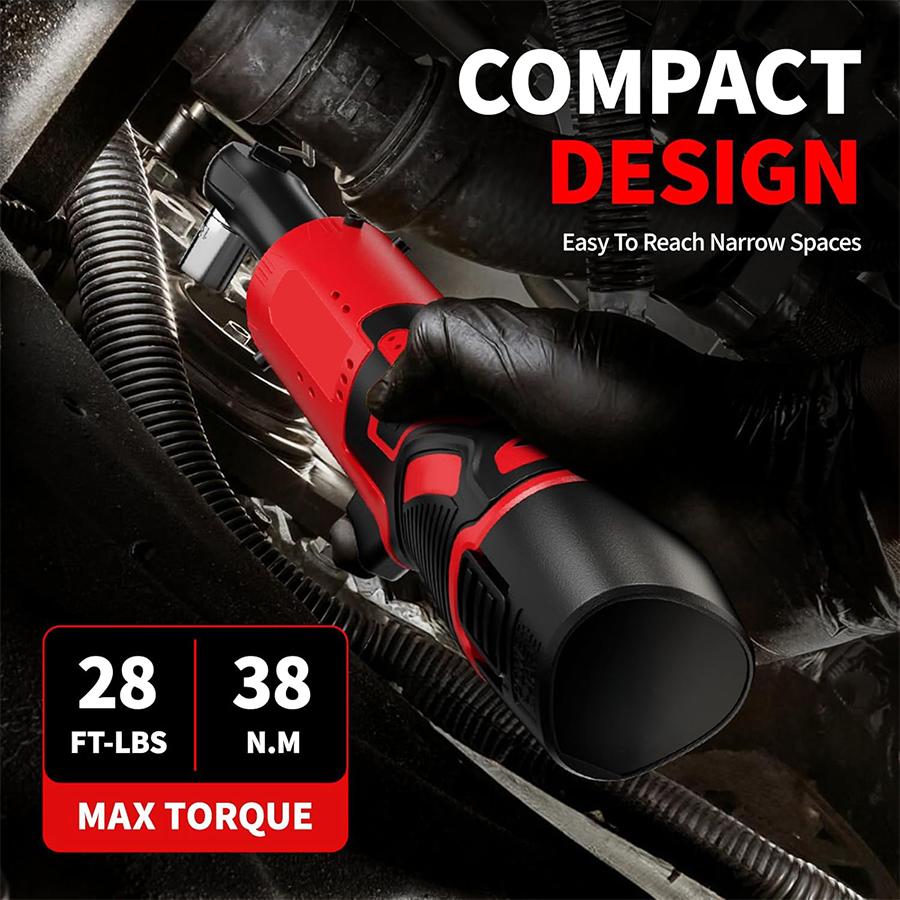 【DealsForYouDays】Electric Right Angle Ratchet Wrench, 1 Count 45NM 3/8'' Ratchet Wrench, Removal Screw Nut Car Repair Tools, Power Tools, Cordless Power Tool Set, Power Tools, Electric Wrenches DealsForYouDays