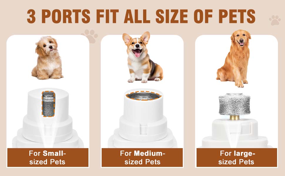 2-in-1 pet nail clipper and grinder, dog nail clipper trimmer, ultra quiet electric nail set, rechargeable, suitable for trimming toes and claws of dogs and cats of all sizes